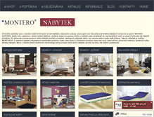 Tablet Screenshot of nabytek-montero.cz